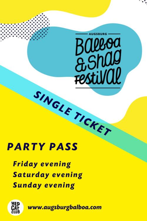 Augsburg Balboa & Shag Festival 2023 Party Pass (Fr/Sat/Sun)