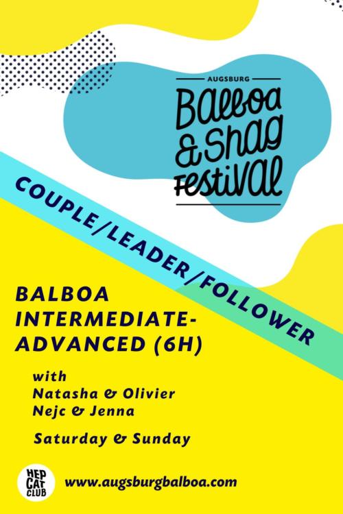 [Waiting List] Augsburg Balboa & Shag Festival 2023 Balboa Intermediate-Advanced (6h)